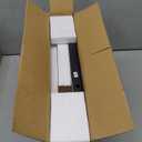 TEAMIX 26 inch Triangle Monitor Stand Riser, Desktop Corner Shelf with Metal Leg Wood Computer Stand with Storage Laptop Riser Office Organization (Brown)