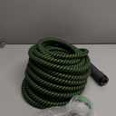 Garden Hose, Flexible Ultra Lightweight Durable, Kink-Free Water Hose with 10 Function Sprayer - Non-Shrinking, Easy to Store, All-Weather, High-Pressure (50FT) (Green)
