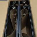 2 Inch 3-Ring Binder, 2" Round Ring Binder with 2 Inside Pockets, 6 Pack Black Binders, Clear View Cover, Holds Up to 450 Sheets 8.5" x 11" PaperStudy Binders for Office/Home/Back to School