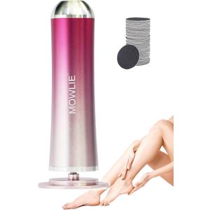 Electric Foot Callus Remover,Foot Scrubber & Callus Remover for Feet Foot Spa Pedicure Tool with 60 Grinding Discs Professional Electric Foot File Ideal (Light Pink)