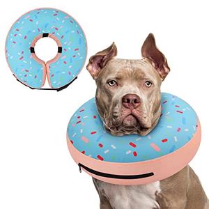 Supet Inflatable Dog Cone Collar Alternative After Surgery, Dog Neck Donut Recovery E Collar for Neuter, Soft Pet Cone for Small Medium Large Dogs