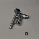 Urinal Flush Valve,Toilet Urinal Flush Valve Wall Mounted Button Type with 0.8Gpf Manual Automatic Shutoff Flush Valve (1)