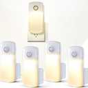 Enhon 4 Pack Emergency Power Failure Night Lights, Motion Sensor Night Light, Automatic Dusk to Dawn, Emergency Lights for Home, Bedrooms, Hallways, Black Outs, Rechargeable