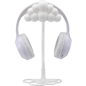 Yookeer Cloud Headphone Stand 3D White Cloud Cute Headphone Decor for Gamer Room Office Desk Christmas Gaming Gifts for Women Girlfriend Office Worker