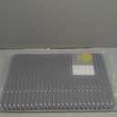 Stone Bath Mat Diatomaceous Earth Shower Mat Non-Slip Super Absorbent Diatomite Stone Bath Mats for Bathroom Floor Quick Drying Natural Easy to Clean(23.6''15.4" Gray) (Line1-grey)