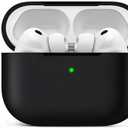 Joremx for AirPods Pro 3 Case (2025), Soft Silicone Protective Cover Compatible with Apple AirPods Pro 3rd Generation Case with Cleaning Kit for Women Men, AirPods Pro Accessories with Keychain, Black