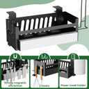 Blackstone Caddy, Grill Griddle Caddy for Blackstone 28"/36" Griddles, BBQ Accessories Caddy with Paper Towel Holder & Strong Magnetic Tool Holder & Spatula Holder