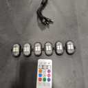 6 Pieces Wireless LED Lights Cars, 8 Colors Waterproof Car Flash with Remote Control, USB Charging Anti-Collision Light Strobe Drone Light for Motorcycle, RC Car, Bicycle, Drone