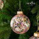 Christmas Ornaments Ball Set-Shatterproof Clear Plastic Decorative Baubles for Xmas Tree House Holiday Wedding Party Decoration,20cs Rose Gold (Style 4)