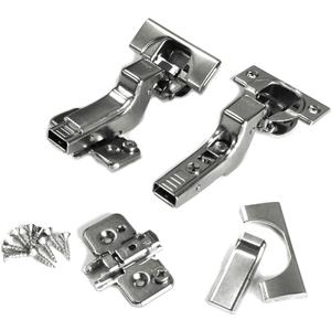Blum Clip top BLUMOTION Soft Close Hinges, 110 Degree, Self Closing, Frameless, with Mounting Plates and Hinge Cover Plates (Inset - 2 Pack (1 Pair))