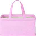 Mr. Pen Baby Diaper Caddy Organizer, Pink Quilted Fabric, Car Diaper Caddy, Portable