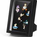 Black Lapel Pin Display Case, 4x6 Shadow Box Frame for Walls and Desktops, Shadow Box for Pins, Enamel Pin Display Frame Black 4X6 1 Pack