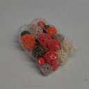 Patelai 36 Pcs Wicker Rattan Balls Decorative Balls for Vase Centerpiece Bowls Orbs Filler for Home Decor,4 Sizes(Bright Color) (Orange,brown,white)