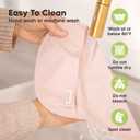 3-Pack Waterproof Baby Bibs for Eating - Lightweight Toddler Feeding Bibs with Large Food Catcher, Mess Proof, Food-Grade Baby Eating Essentials, Easy to Put On & Clean (Bloom)