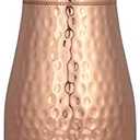 Pure Copper Water Bottle for Drinking - Water Pitcher for Sports and Yoga - Bedside Water Carafe with Lid - 34 Oz