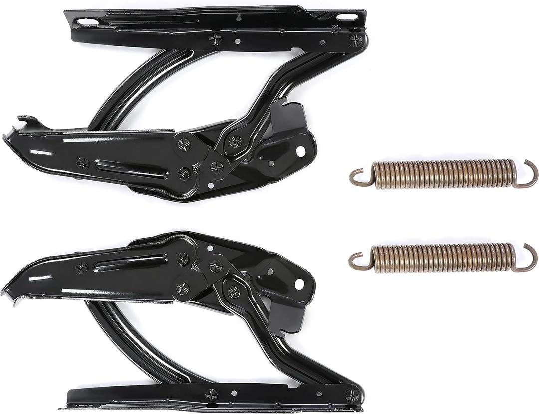 KUAFU Hood Hinge & Spring Compatible with 1965-1969 Chevy Chevrolet II/Nova Camaro Firebird Impala Caprice Bel Air Biscayne