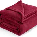 Bedsure GentleSoft Fleece Blankets King Size Burgundy - Bed Blanket Soft Lightweight Plush Cozy Fuzzy Luxury Microfiber, 108x90 inches