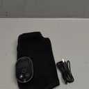 Cordless Foot Massager for Neuropathy, Rechargeable Foot and Ankle Massager for Circulation and Pain Relief, Ankle Heating Pad with Massage, Heated Ankle Brace Wrap, Black