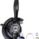 TRQ Front Steering Knuckle & Wheel Bearing Hub LH Left Driver Side Assembly Compatible with 2003-2007 Honda Accord L4 2.4L Automatic Transmission 510073 698-401