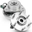 Pair 515066 Front Wheel Bearing Hub Assembly Compatible with Infiniti QX56 2004 2005 2006 2007, for Nissan Armada 2005 2006 2007, Pathfinder 2004, Pathfinder Armada 2004, Titan 2004-2007, 6 Lug w/ABS