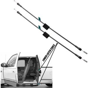 Rear Door Lower Latch Cables compatible for Ford F150 1997-2003 Heritage F150 2004 F250 1997-1999 Rear Left&Right Door bottom Cable kit (2 Pack)