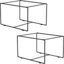 2 Sets Legal/Letter Size Hanging File Folder Frame,Fit Size Over 9.6H/16.16L File Cabinet Rail/Drawer/Inserts,Hanging File Holder,Desk Organizer for Accessories,Filing Box Anti-Scratch/Rusty