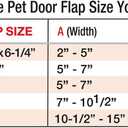 Ideal Pet Products Aluminum Sash Window Pet Door, Adjustable to Fit Window Widths from 23" to 28", Chubby Kat 7-1/2 x 10-1/2 Flap Size
