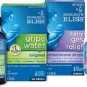 Mommy's Bliss Gripe Water & Baby Gas Relief Drops Combo Pack, Relieves Gas, Colic, Hiccups & Fussiness, Gentle for Babies, Total 3 oz