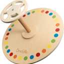 Wooden Spinner Seat - Sit and Spin - Bigger Size - Classic Spinning Activity Toy for Toddlers & Kids All Ages (Patent Pending), Extra Large