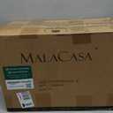 MALACASA 12 Pieces Porcelain Dinnerware Set, Modern White Dish Set for 4, Premium Serving Plates and Bowls Sets, Chip and Scratch Resistant Dishware Sets Kitchen Dishes Dining Ware Set, Series LEAH