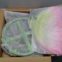 3Pcs Large Silk Butterfly Decorations,Big Butterfly Decoration with Standing Base,Mariposas Grandes Para Decoracion for Wedding Birthday Party Decor Ideal for Home and Event Decorations (Green Pink)