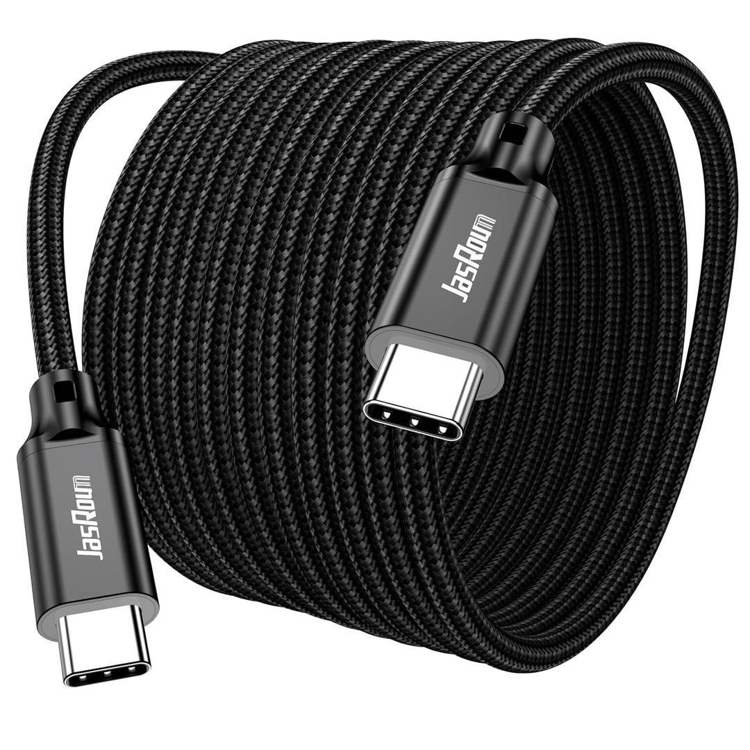 15 FT USB C Cable Fast Charging 100W, Extra Long USBC Charge Cord Type C 2.0 Data Transfer with PD E-Marker Chip Braided for Laptop iPhone17/16/15 Galaxy S25/24/23 Security Camera