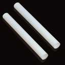 12-INCH Length High-Density Polyethylene (HDPE) Plastic Round Rod,3/4"x 12" HDPE Rod for Mechanical Processing of Various Parts and DIY Projects(White,2 Pcs)