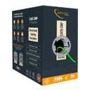 Cat6 Plenum Cable 1000ft | 0.57mm 100% Pure Copper, 550MHz 23AWG UTP | DSX-8000 Analyzer Tested Up to 100m | 10Gb, PoE++ | Industrys Most Certified Cable | (Teal)