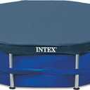 BLOSSOMZ Intex 12' Round Frame Set Easy Swimming Pool Debris Cover | 28031E