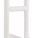 Vaunn Medical Adjustable Bathtub Safety Rail Shower Grab Bar Handle, Stainless Steel, White