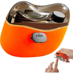 Electric Nail Clipper with Polishing  2-Speed Automatic Nail Clippers for Adults, Seniors, Men & Women  Safe Fingernail Trimmer, Rechargeable (Not for Toenails, Orange)