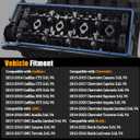 AUCERAMIC VS50888R Engine Valve Cover Gasket Set Fit for GMC Acadia Canyon Terrain for Chevy Equinox Caprice Colorado Impala for Cadillac CTS ATS for Buick Enclave Lacrosse 3.0L 3.6L