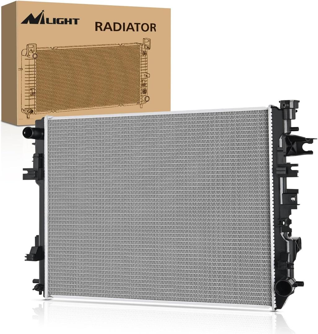 Nilight Radiator for Dodge Ram 1500 2009 2010 2011 2012 2013 2014 2015 2016 2017 2018,Ram 2500 2010 2011 2012 2013 3.6L 3.7L 4.7L 5.7L V6 V8 4WD RWD Performance Aluminum Replacement OEM