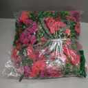 Dolicer 2 Packs Look Real Artificial Flowers for Outdoors, Fake Artificial Hanging Flowers for Outdoors Realistic UV Resistant Faux Hanging Flowers Silk Petunia for Porch Patio (Fuchsia+Rose Red)