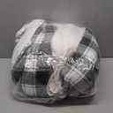 Wearable Heated Blanket - Warm Up Electric Blanket Hoodie with 6 Heat Levels, Snuggies for women, gifts for her, 50"x70", Black White Plaid