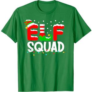 Elf Squad Christmas Matching Family Toddler Boy Girl Funny T-Shirt, Size M
