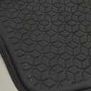 Thin Gel Seat Cushion for Car Seat, Office Chair, Wheelchair, Golf Cart - Non-Slip Car Seat Cushions with 0.7 Inch Gel - Sciatica & Coccyx Pain Relief (Fabric, Black)