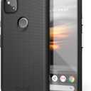 Crave Pixel 4a Case, Dual Guard Protection Series Case for Google Pixel 4a - Black