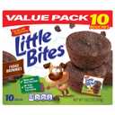 (Value Pack) Little Bites Fudge Brownies, 10 individual packs, (1.8 oz each), Real Chocolate Mini Muffins, 18 oz Multipack (EXP 08/30/26)