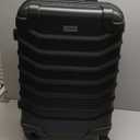 InUSA ENDURANCE Luggage with Spinner Wheels | Durable Lightweight Hardside Suitcase, Spacious Travel Bag with Handle and Trolley | 24-Inch Medium Checked Luggage | Black