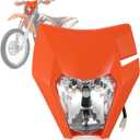AnXin Dirt Bike LED Headlight Universal for EXC SX SXF EXC XC XCF XCW XCFW 50-525 2016-2025 Supermoto Enduro Orange