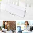 Vicenpal 15 Pieces Clear Plastic Name Tent Holders 11" x 4.25" Acrylic Name Plate for Desk PVC Card Tent Holder Desk Sign Frame for Table Office Business Conference Meeting Room School Display Stand