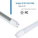 Sokply 2FT Type A+B LED Tube Light 15W 4000K Cool White UL Listed