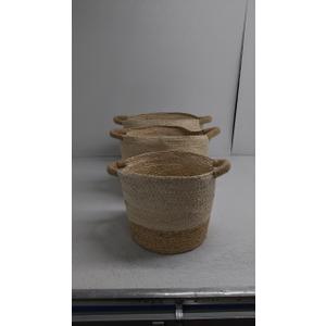 Baskets, Set of 3 for Home, Office, Dorm Room, Living Room, Bedroom, Bathroom, Nursery Storage and Organization (18x12x12in/16x12x12in/12x11x10in)